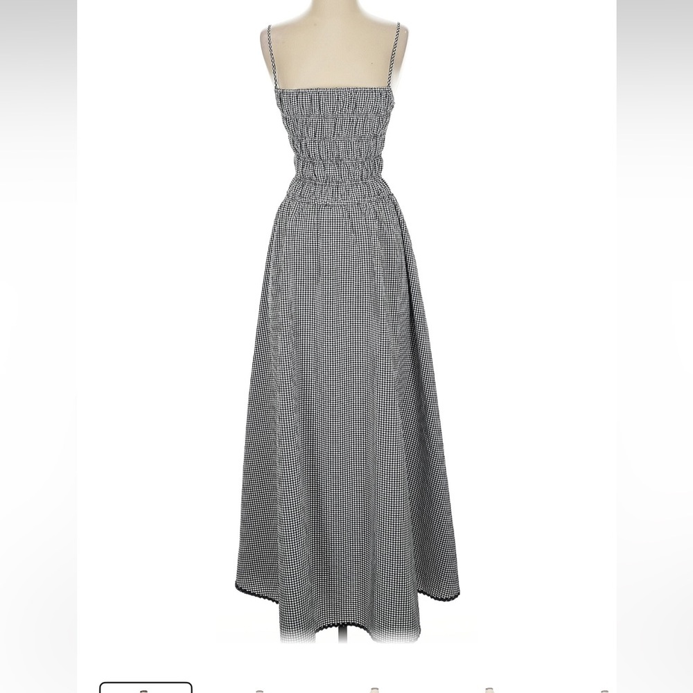 SOLID & STRIPED Black and White Maxi Dress